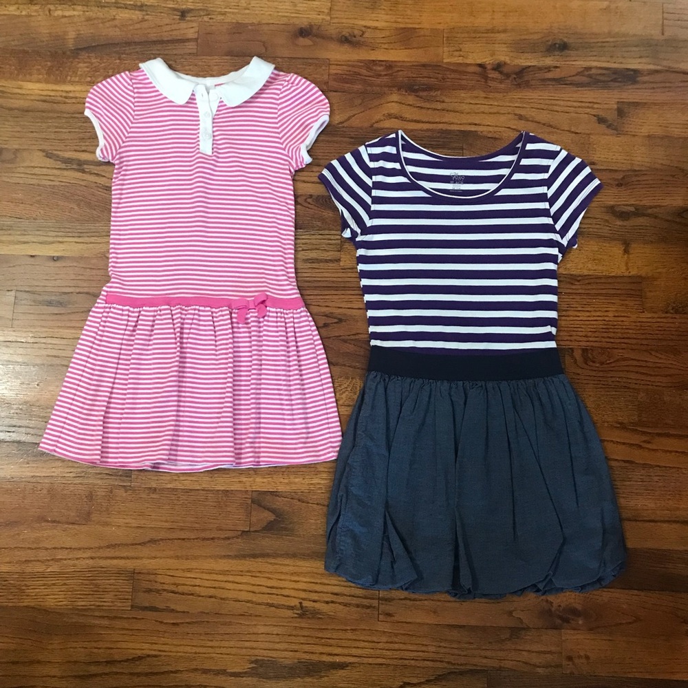 Girls Casual Purple Pink Stripe Dresses
Gymboree Pink
1989 Place Purple w/ Blue